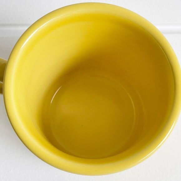 Fiesta Homer Laughlin Sunflower Yellow Tom & Jerry Ring Style Mug - Picture 5 of 11